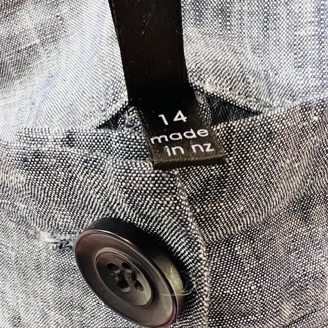 TAYLOR / linen pants / 14 / made in nz (3895915109967753013)