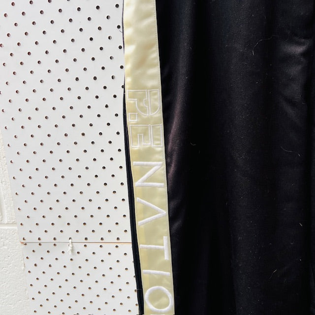 PE NATION / track pants with contrast satin strip and knee high zips / L (3895915147698688972)