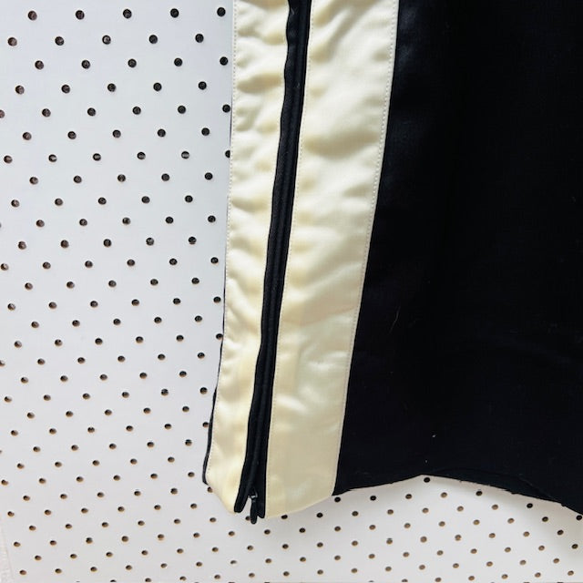 PE NATION / track pants with contrast satin strip and knee high zips / L (3895915149567848148)