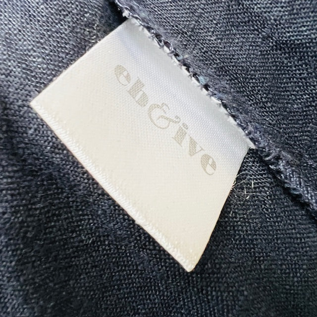 EB + IVE / navy linen balloon leg pants / L (3895915190689075534)