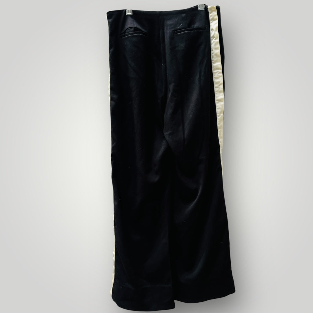 PE NATION / track pants with contrast satin strip and knee high zips / L (3895915480278526564)