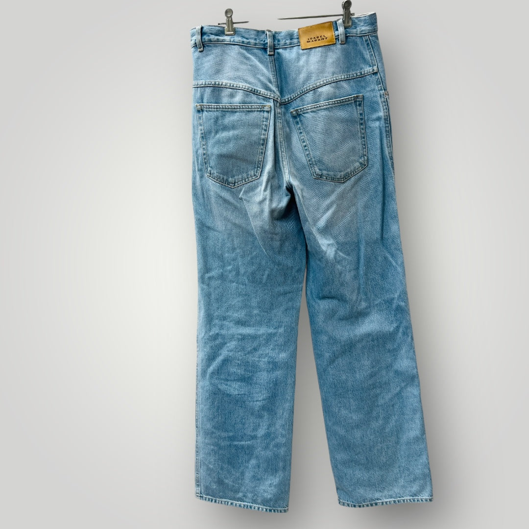 ISABEL MARANT / Dileskoa / High-Rise Wide-Leg Jeans / 40 (3895915486509449679)