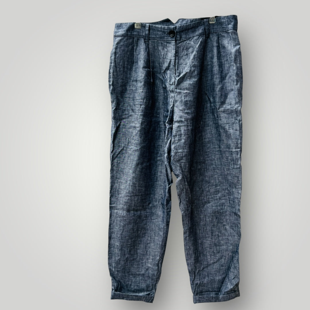TAYLOR / linen pants / 14 / made in nz (3895915489337777597)