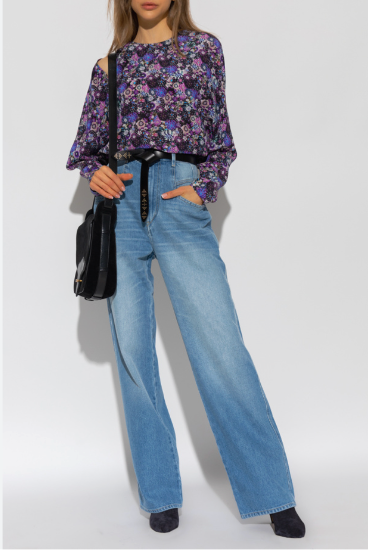 ISABEL MARANT / Dileskoa / High-Rise Wide-Leg Jeans / 40 (3895919025992119678)