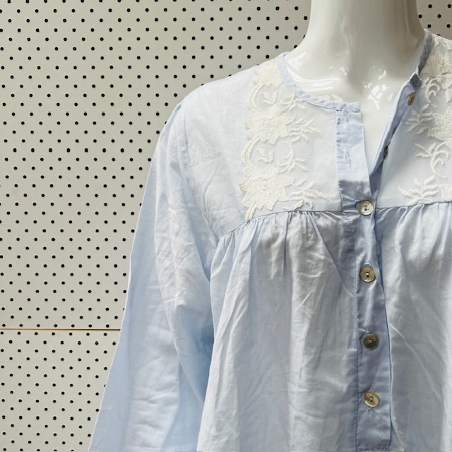 cotton / nightgown / with lace / s/m (3896001241200786267)