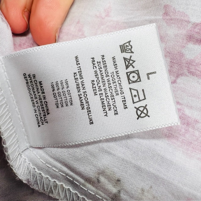 WYSTERIA LANE / floral satin robe / L (3896001253677091153)