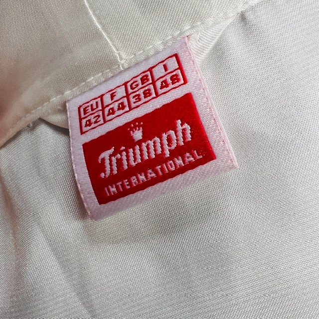 vintage / TRIUMPH / satin robe / L (3896001269270790700)
