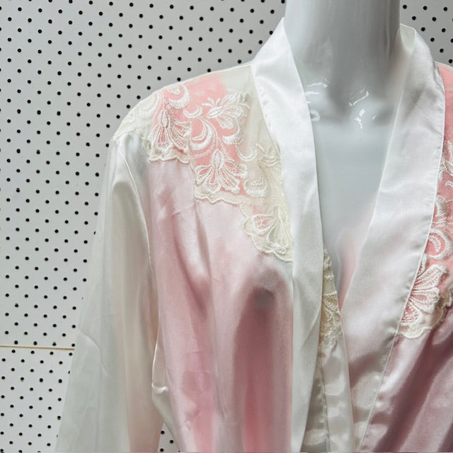 vintage / TRIUMPH / satin robe / L (3896001279925959756)