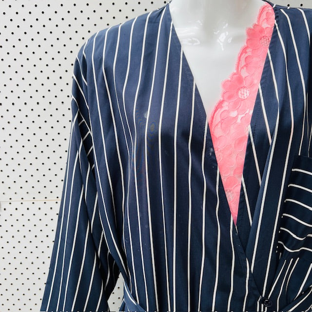 vintage / ST MICHAEL / satin robe / L/XL (3896001292933510063)