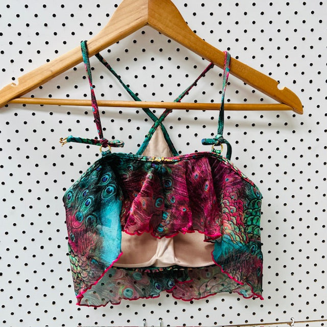 LUA MORENA / peacock coloured bikini / s/m / made in brazil (3896001319688748780)