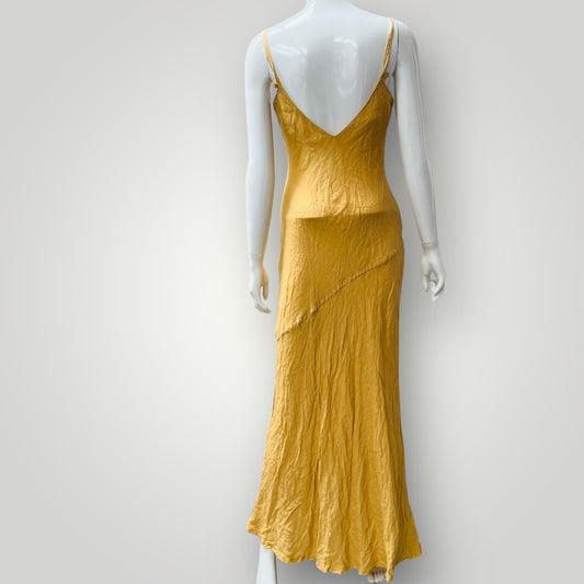 linen / slip dress / 42 / made in italy (3896001452458199054)