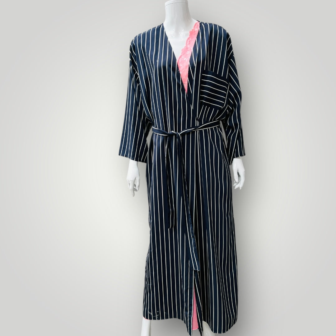 vintage / ST MICHAEL / satin robe / L/XL (3896001970773927530)