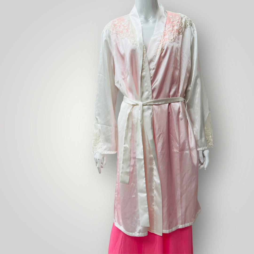 vintage / TRIUMPH / satin robe / L (3896001975347449476)