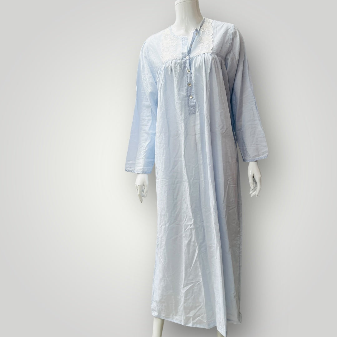 cotton / nightgown / with lace / s/m (3896001990190864965)