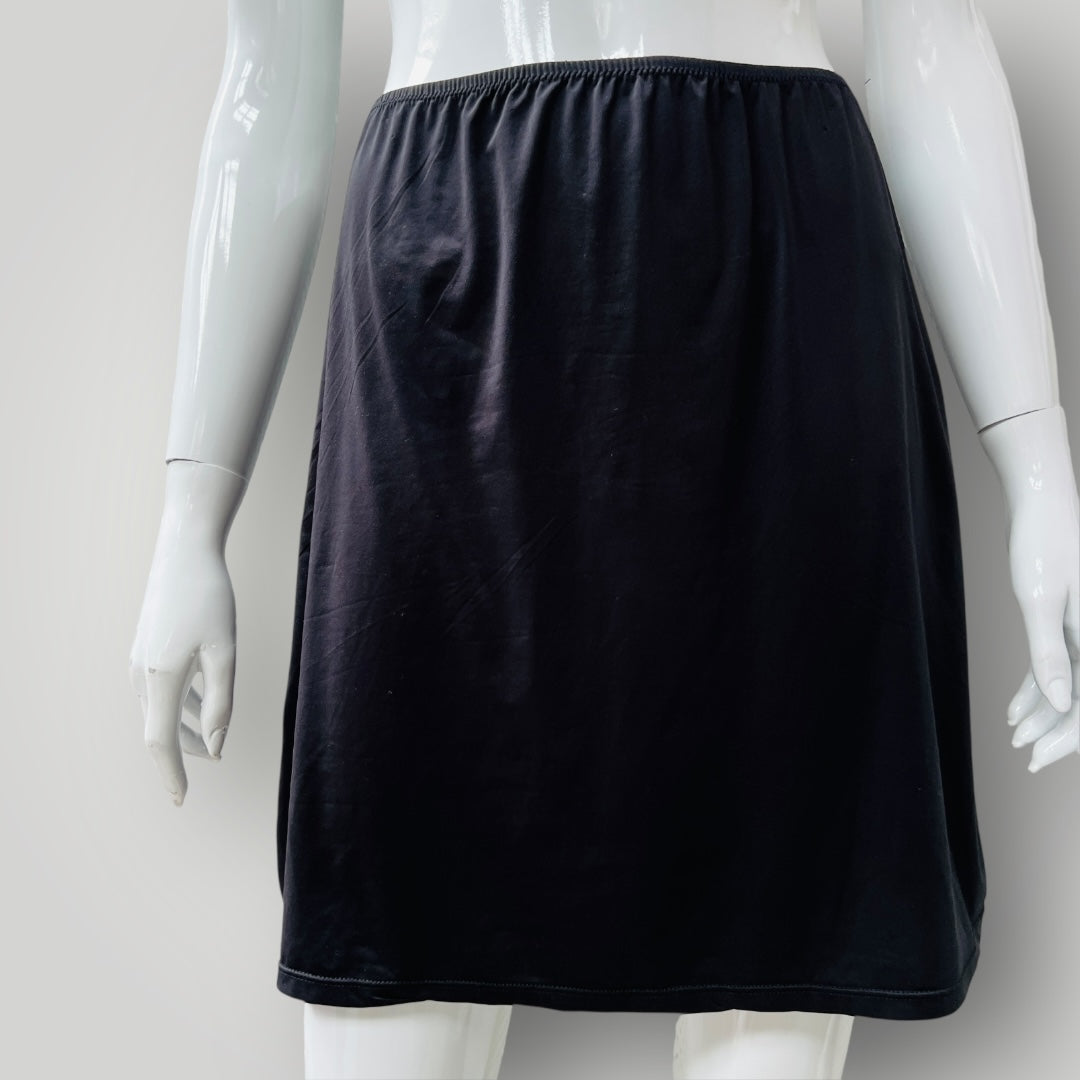 LYRIC / black half slip, lace trimmed / 12 (3896001991569652760)