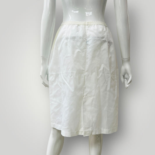 1960s british vintage / ST MICHAEL / stiff nylon half slip skirt / s (3896001996191787555)