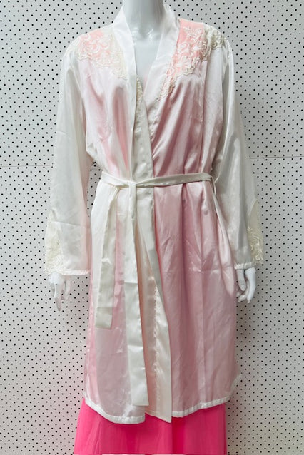 vintage / TRIUMPH / satin robe / L (3896004052763059387)