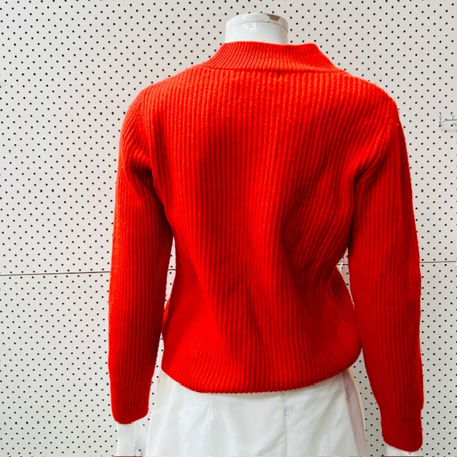 ALPHA 60 / red merino jumper / s/m (3896075891436149935)