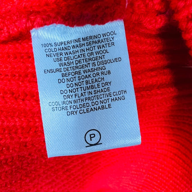 ALPHA 60 / red merino jumper / s/m (3896075891912473967)