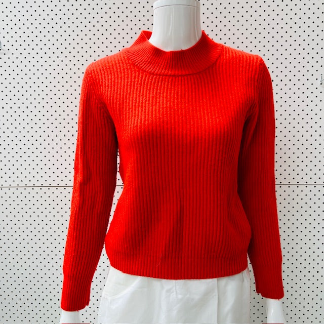 ALPHA 60 / red merino jumper / s/m (3896075896622025853)