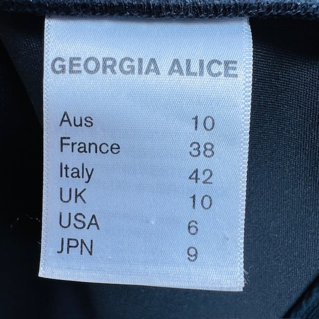 GEORGIA ALICE / textured crepe skirt / 10 / made in nz (3896075969310312496)