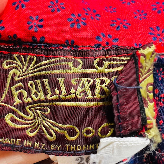 1970s nz vintage / HULLABALOO / frilled cotton skirt / s (3896075985602714612)