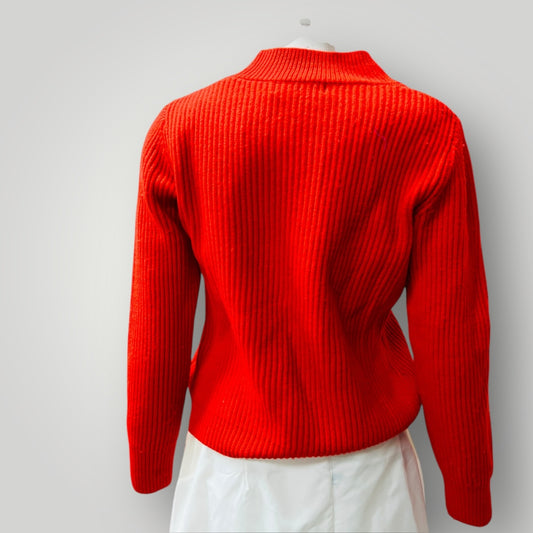 ALPHA 60 / red merino jumper / s/m (3896076134098855513)