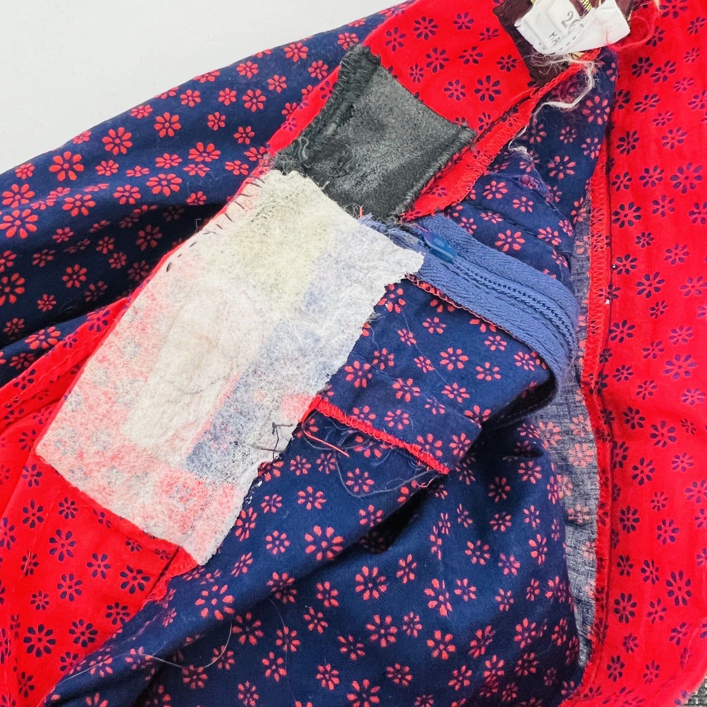 1970s nz vintage / HULLABALOO / frilled cotton skirt / s (3896087568648937900)