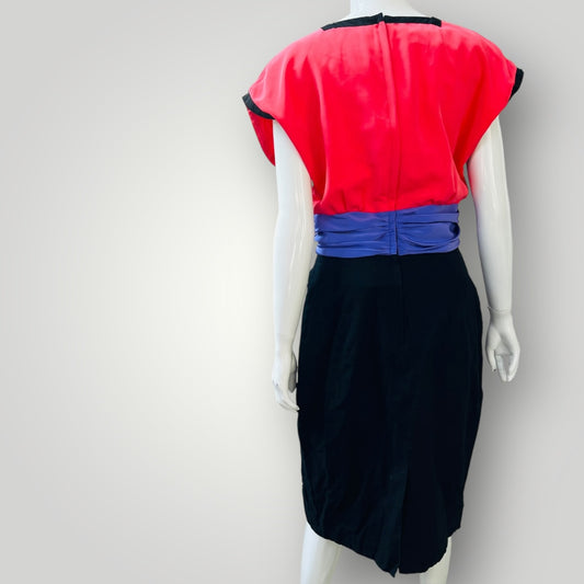 1980s vintage / LIMITED EDITION anthea crawford / watermelon party dress / s (3896160957419034641)