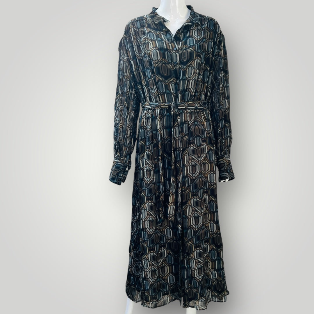 STORM / NICKS PRINT SHIRT DRESS / M/L (3896160982408549644)