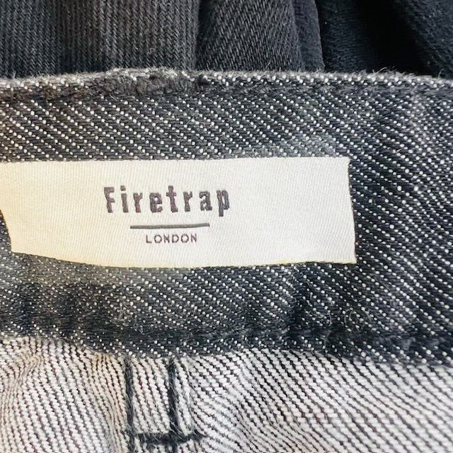 FIRETRAP / black denim barrel jeans / 14 (3896507648656310245)