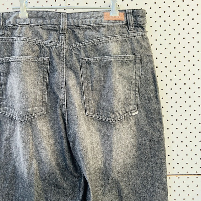 FIRETRAP / black denim barrel jeans / 14 (3896507651568717342)