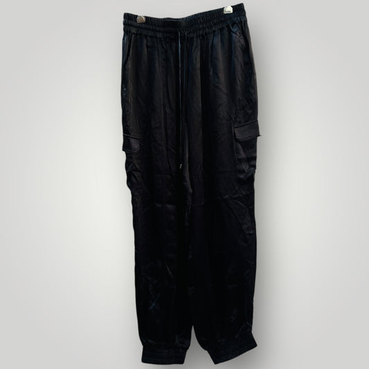 MAX / black satin cargo joggers / 12 (3896515795646669053)