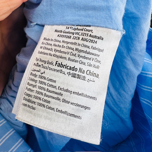 bubble skirt / workshirt blue / s (3896605844220915280)