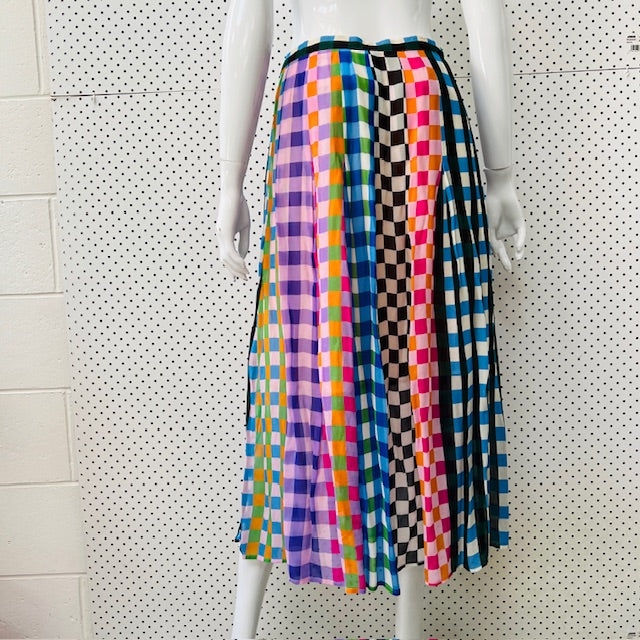 GORMAN / cross check pleated skirt / 10 (3896605898307637915)