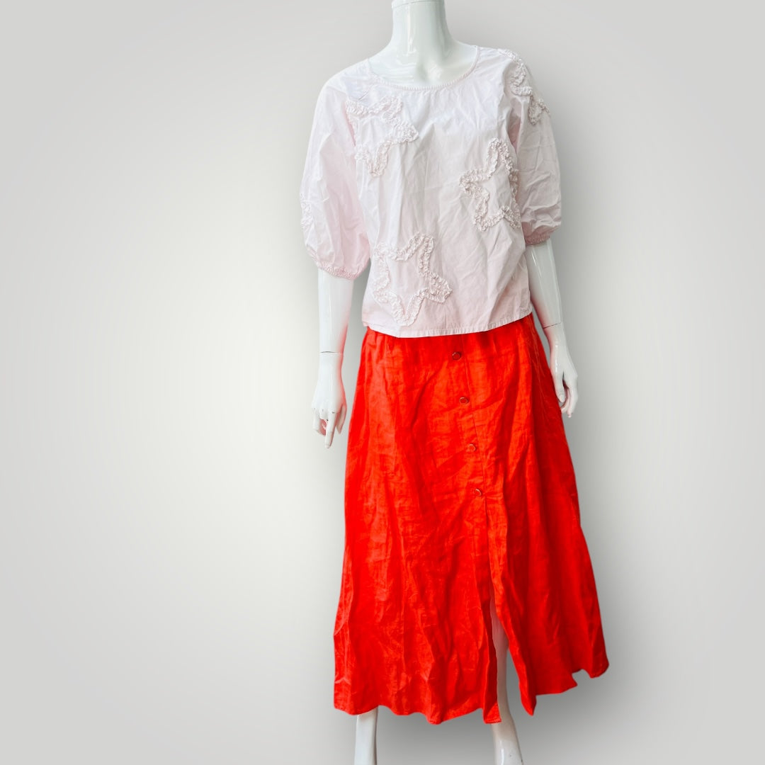FATE + BECKER / linen skirt / 12 (3896606055464296147)