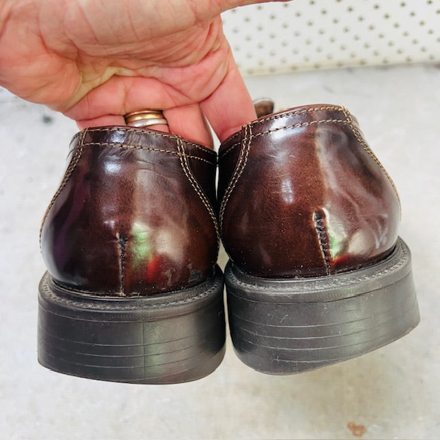 1990s vintage / ALFANI / leather dress shoes / made in italy / 10 (3897132977651206972)