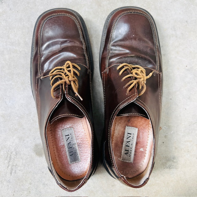 1990s vintage / ALFANI / leather dress shoes / made in italy / 10 (3897132979208284237)