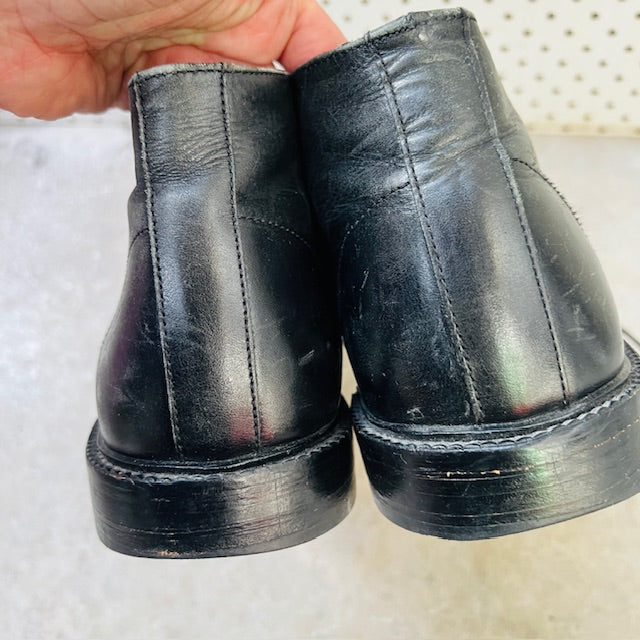 HARRYKSON LONDON / black leather desert boots / 43 (3897133004679836173)