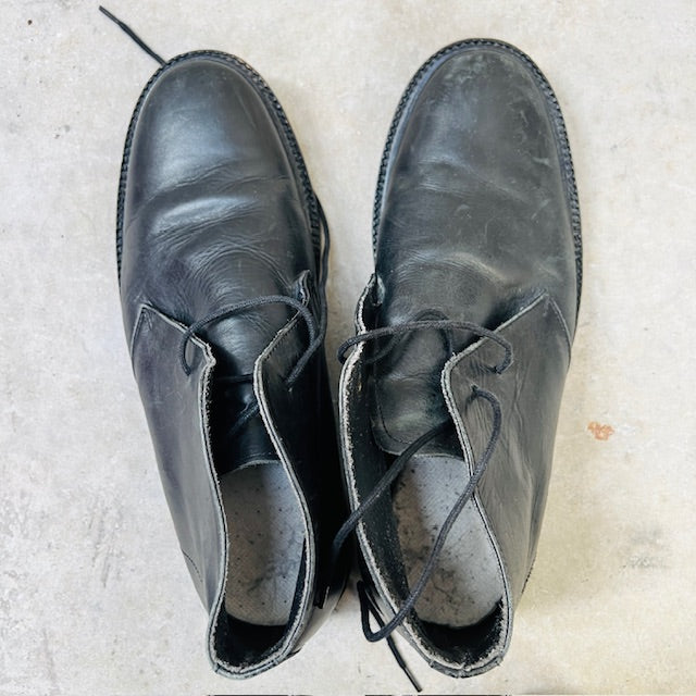 HARRYKSON LONDON / black leather desert boots / 43 (3897133010314826740)