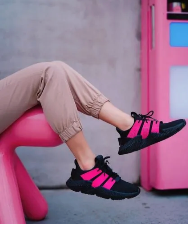 adidas originals / prophere in black + pink / 40 – archival