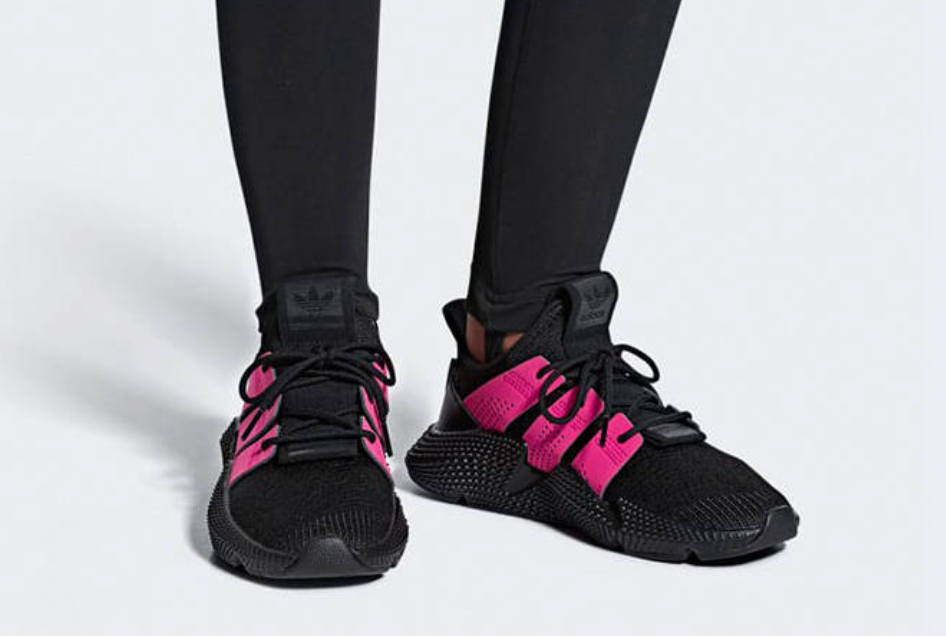 adidas originals / prophere in black + pink / 40 (3897192740650456500)