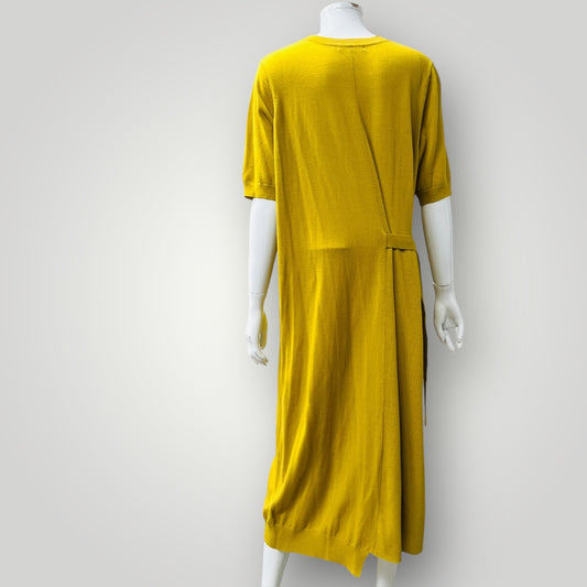 SILLS / chartreuse merino maxi dress / XL (3897210907983849199)