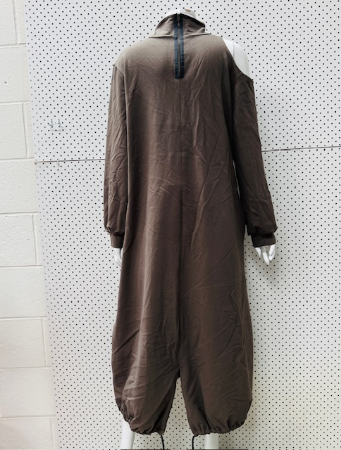 REPERTOIRE / khaki maxi dress / 14 / made in nz (3897218665149591466)