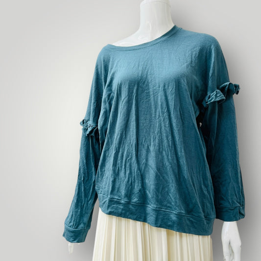 GOBLIN / merino jumper with ruffles / M / made in nz (3897373588393246524)