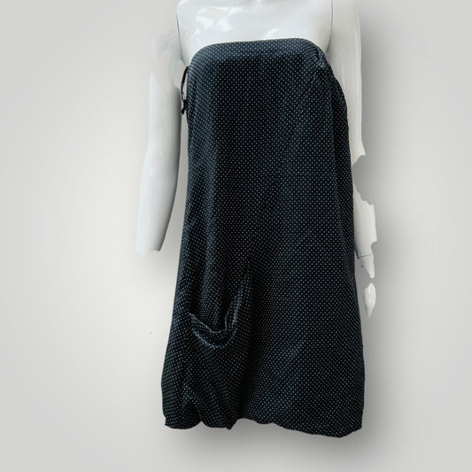 MOOCHI / strapless silk dress / 12 / made in nz (3897373608950215900)