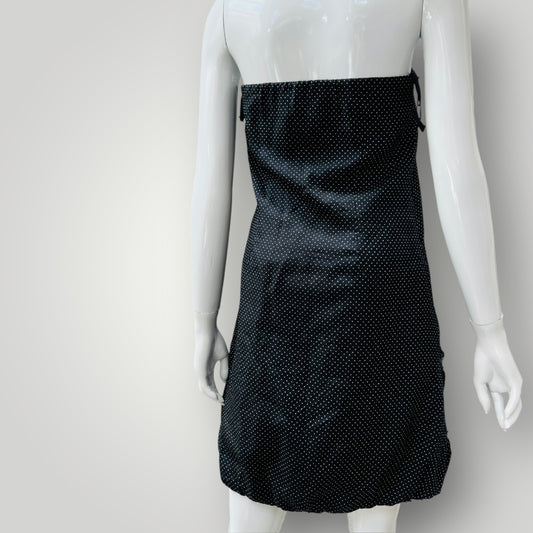 MOOCHI / strapless silk dress / 12 / made in nz (3897373611311231127)