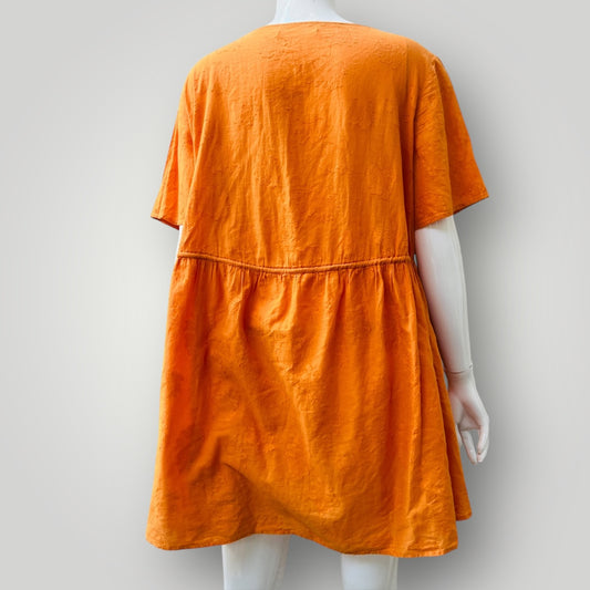 LONELY HEARTS / babydoll mini in orange / s (3897720178357828203)