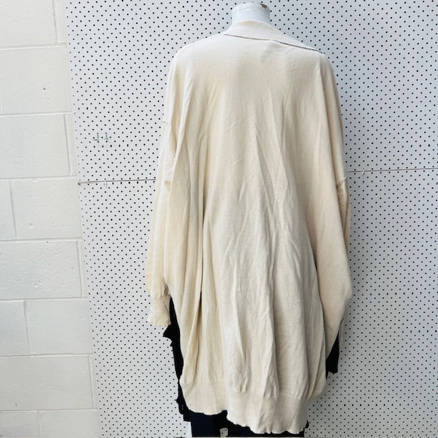 MA DAINTY / oversized wool cotton cardigan / free size (3897916231724613834)