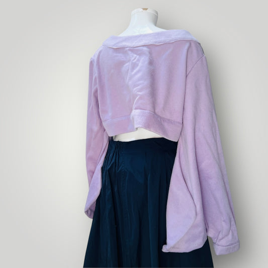 sachiko takashima / lilac wool crop with long sleeves / L (3898494987786786465)